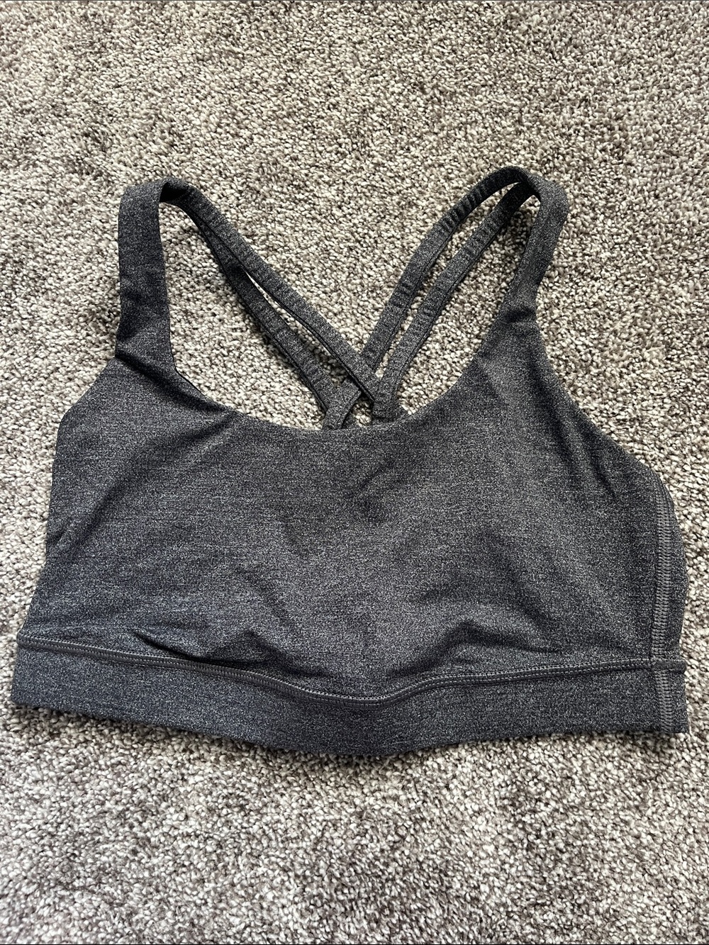 Lululemon Gray/Charcoal Sports Bra Size 6